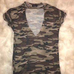 Fashion Nova Deep V Camo